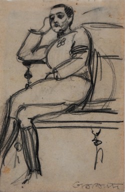 Milano 1891 - 1979 </br>Senza titolo</br> Matita su carta (mm 150 x 100)