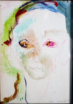 Milano 1920 – 2009 </br>Primo piano</br> Olio su tela (cm 35 x 50)