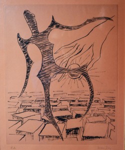 Filadelfia 1890 – Parigi 1976 </br>La visione</br> Incisione P.A. (mm 550 x 450)