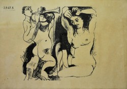 Malaga 1881 – Mougins 1973 </br>Corteggiamento e seduzione</br> Multiplo su carta (mm 500 x 700)